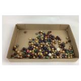 Multi-Color Clay Marbles With Swirled Patterns