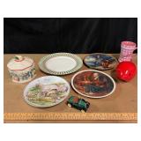 Hallmark Ford Car, Staffordshire Plates, Avon Box