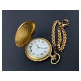Arnex 17 Jewel Pocket Watch w/ Chain