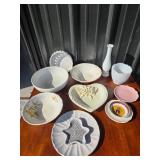 Portuguese Ceramic Tray, Bowls, Vases