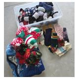 Winter Socks, Gloves, and Snowflake Blanket