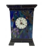 Dale Tiffany Stained Glass Mantel Clock