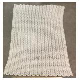 Cream Crochet Blanket