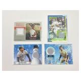 (4) Baseball Jersey Patch Cards