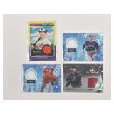 (4) Baseball Jersey Patch Cards