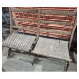 Rustic Old Hickory Style Folding Loveseat or