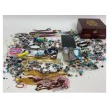 Beads, Jewelry-Making Supplies, Wood Box