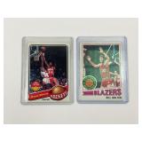 Moses Malone & Bill Walton Basketball Cards