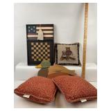 Wooden Duck Wall Art & Americana Checkerboard