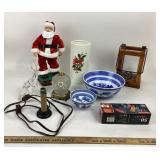 Haeger Vase, Mann Bowls, Christmas Decor, Mini Oil