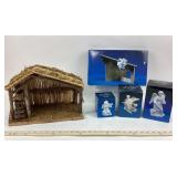 Avon Nativity Collectibles With Stable