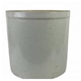 Stoneware Crock With Blue Number 6 Mark