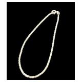 Sterling Silver Rope Chain Bracelet
