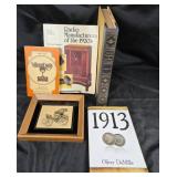 Books on Early Radios, History, Framed Car Print