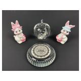 Collectible Paperweights Apple & IWU & Easter