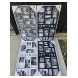 Family Collage Photo Frames in Black, Gray, White