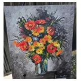Leonid Afremov Floral Oil Painting on Canvas
