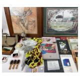 Framed Deer Artwork, Church Print, Household Items
