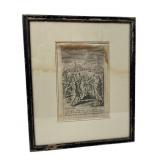 C. 1701-1703 Copper Plate Engraving, 'The Blasphem