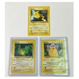Pokï¿½mon Pikachu Cards (3)