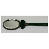 Fine Antique Chinese Carved Spinach Green Jade Han