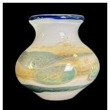 1970s Modernist Val St. Lambert Art Glass Vase