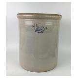Crï¿½me Colored Stoneware Crock