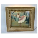 Framed Art Deco Ballerina Light