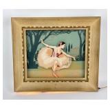 Framed Art Deco Ballerina Light