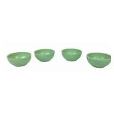(4) Fire King Jadeite Cereal Bowls