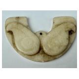 Archaic Chinese Carved Jade Pendant Chicken Bone