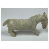 Archaistic Chinese Carved Stone Horse Figure