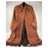 19th Century Coat, Made With Imported Indian Paisl