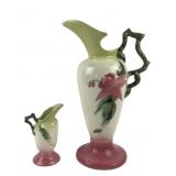 (2) Hull Pottery Woodland Ewer Vases