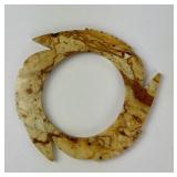 Chinese Neolithic Style Carved Jade Notched Disk X
