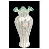 Fenton Rib Optic Meadow Beauty Vase