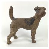Hubley Cast Iron Wire-Haired Fox Terrier Door Stop