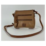 Dooney & Bourke Camel Leather Crossbody Bag