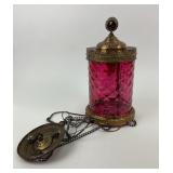 Victorian Aesthetic Movement Cranberry Glass Penda