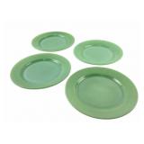(4) Fire King Jadeite Dinner Plates