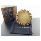 Jay Strongwater Floral Circular Picture Frame