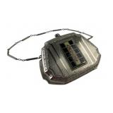 Art Deco Compact with Enameled Panel