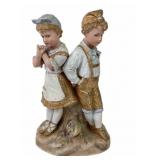 19th Century French Hand Painted Bisque Porcelain