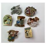 Disney Collector Trading Pins (7), Mickey and Minn