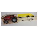 Ertl Diecast Tractor and Freighliner Cab with