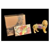 Jay Strongwater Enameled Lion Figurine