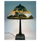 Jefferson Reverse Painted Glass Chipped Ice Lampsh