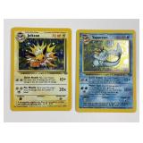 Jolteon Black Star and Vaporeaon Halo Pokemon Card
