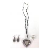 Airess Sterling Heart Pendant Necklace, Sterling a