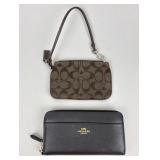 Coach Wristlet and Accordian Zip Wallet